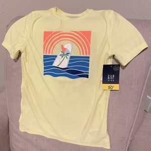 Gap boys swim shirt, SPF 50, size 10, yellow